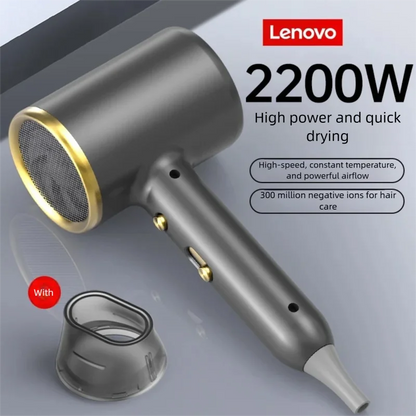 lenovo c2 Professional High-Power Hair Dryer with Rapid Heat, Hot/Cool Settings, and Ionic Technology