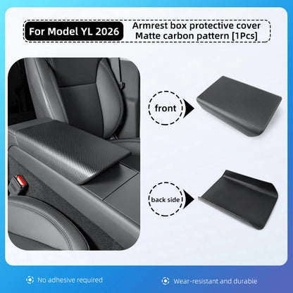 For Tesla Model YL 6 seats Armrest Box Protect Cover Center Console Anti-Scratch 2026 Automotive interior accessories