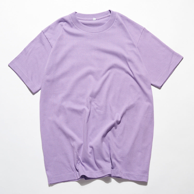 Bornladies 2025 Women's Summer 100% Cotton T-shirt Bottoming Basic Fashionable Solid Lady Short Sleeve Loose Tops Shirts