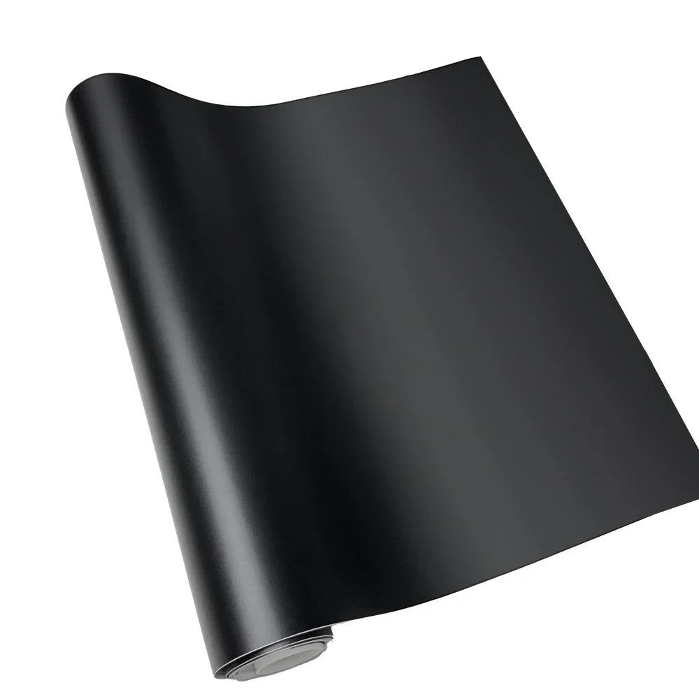 Matte Black Vinyl Wrap 1.5Mx3M/6M Car Film Covering Roof Hood Protection Film Foil Matte Black Car Sticker Vinyl for Motorcycle