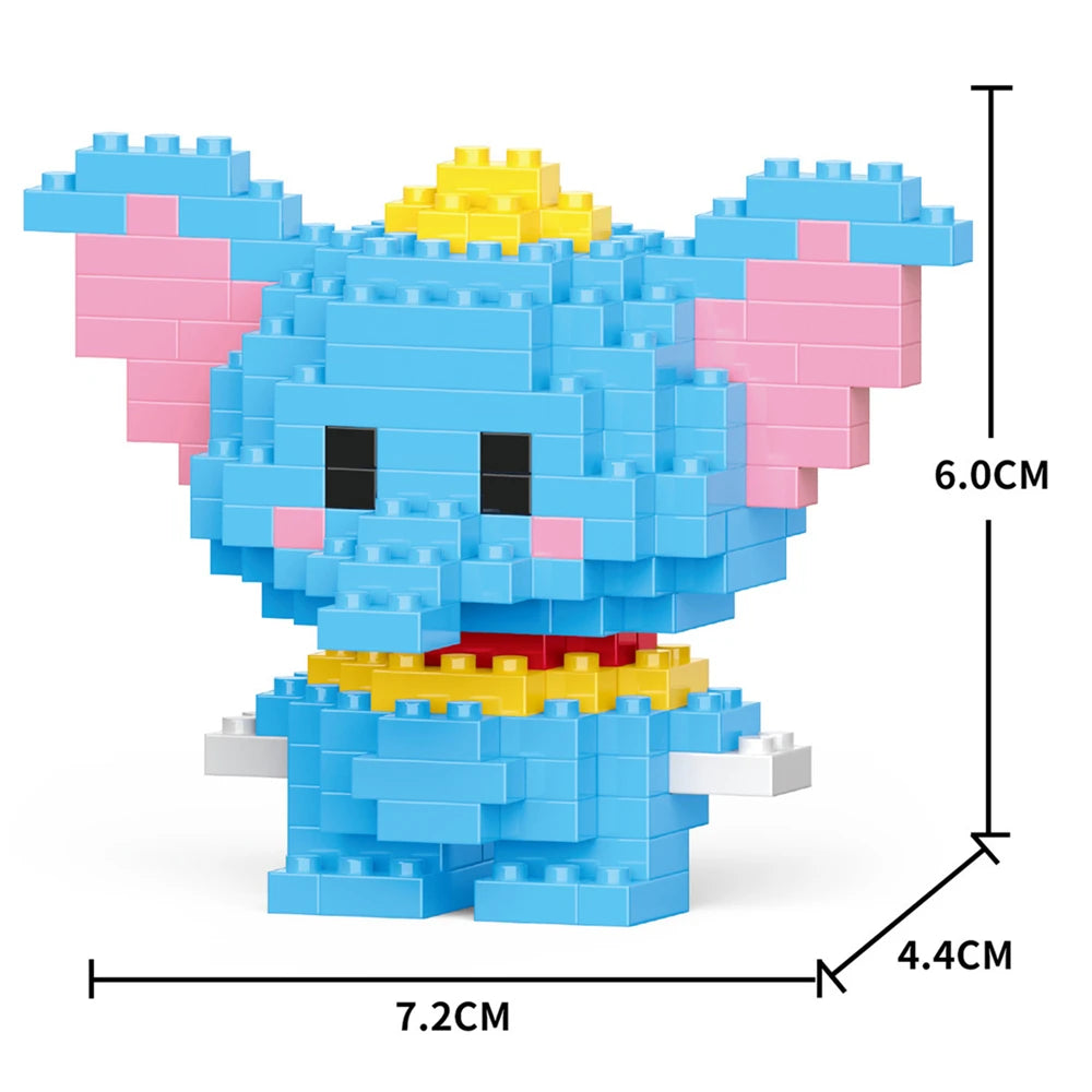 Cartoon Anime Hello Kitty Panda Refrigerator Magnet Blocks Kuromi My Melody Cinnamoroll Building Blocks Toy Kids Birthday Gift