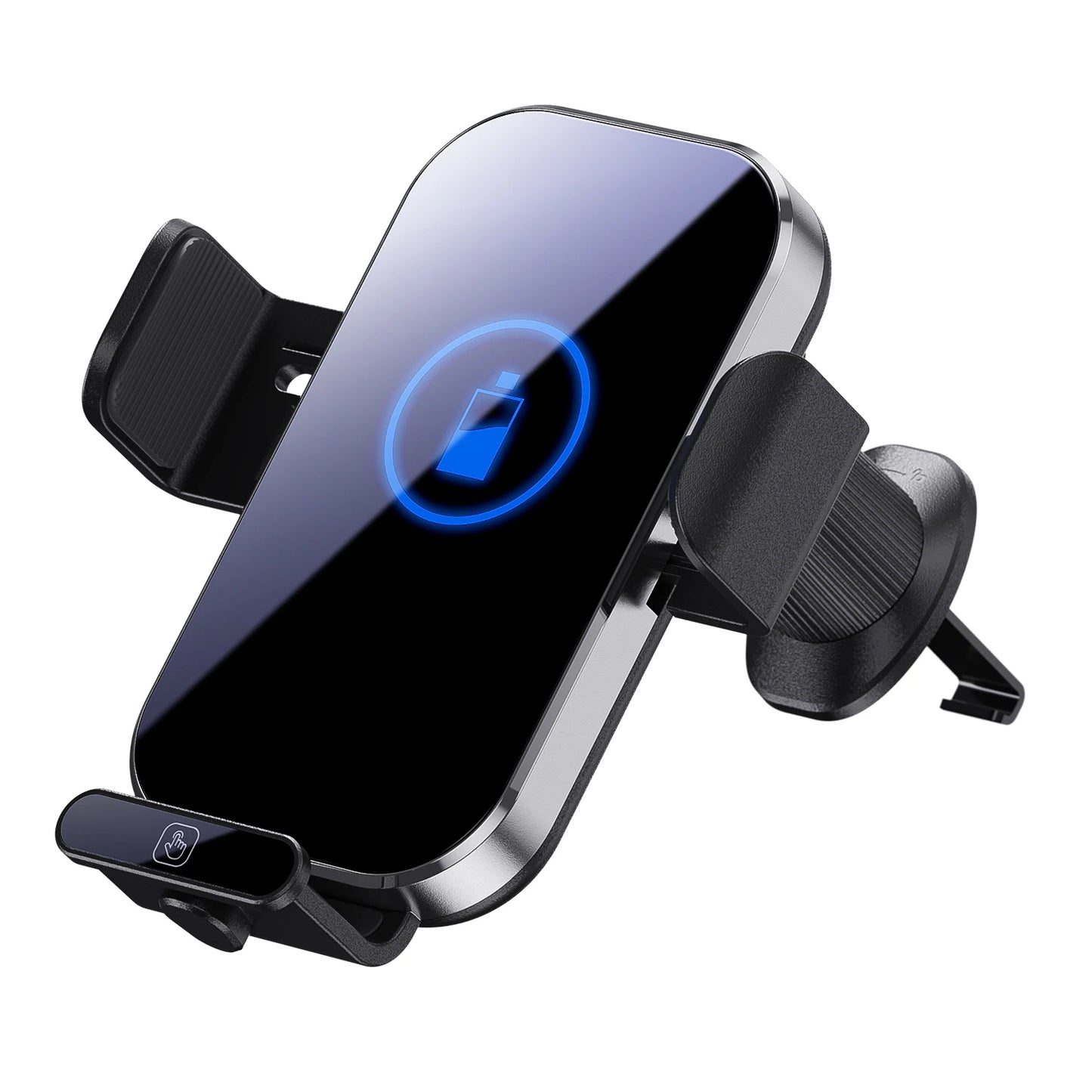Universal Car Wireless Charging Mobile Phone Holder Air Outlet Mount Transparent Vehicle Navigation Bracket for Smartphones