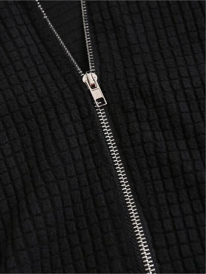 2024 European and American fashion women's new thick cat ears in autumn and winter long color matching hooded sweater coat
