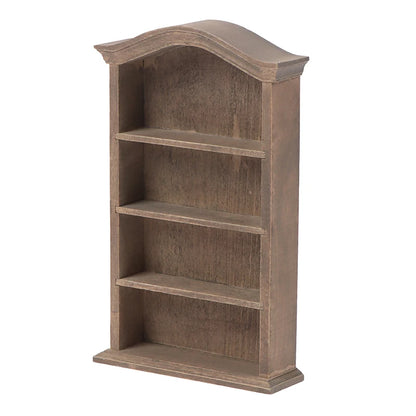 1Pcs Dollhouse Miniature furniture Bookcase Display Shelf Modern Style Wood Bookcase Doll House Toys