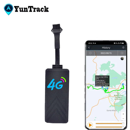 4G GPS Tracker Relay Car Motorcycle Bike Engine Cut Oil SOS Voice Tracking ACC Tow Call SMS Alarm Location Monitor System APP