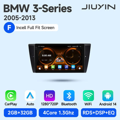 JIUYIN Car Radio For BMW 3-Series E90 E91 E92 E93 wireless CarPlay Android Auto car intelligent systems No 2 din 2din DVD