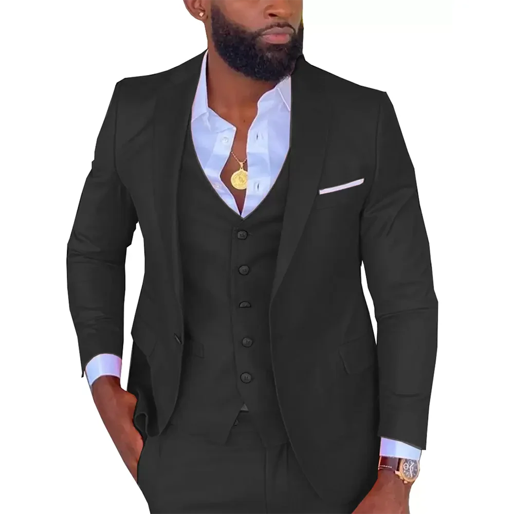 Bright Orange Costume Homme Wedding Dress Tuxedos Business Casual Suit For Men Notched Lapel 2 Piece（Blazer+ Pants）Men Suits