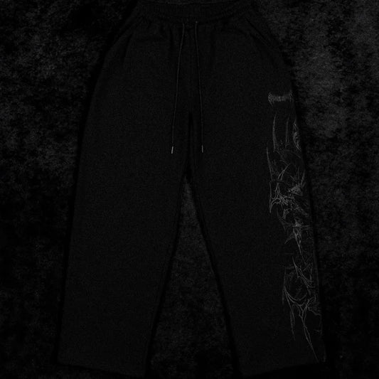 Men'S Plus Size Trendy Printed Fitness Pants，American-Style Jogging Pants，Fitness Printed Casual Straight-Leg Pants