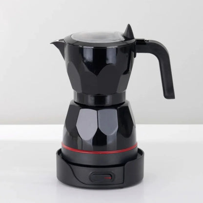 110V 220V 150ml Home Transparent Electric Moka Pot Aluminum Moka Pot Coffee Maker Simple Portable Coffee Pot