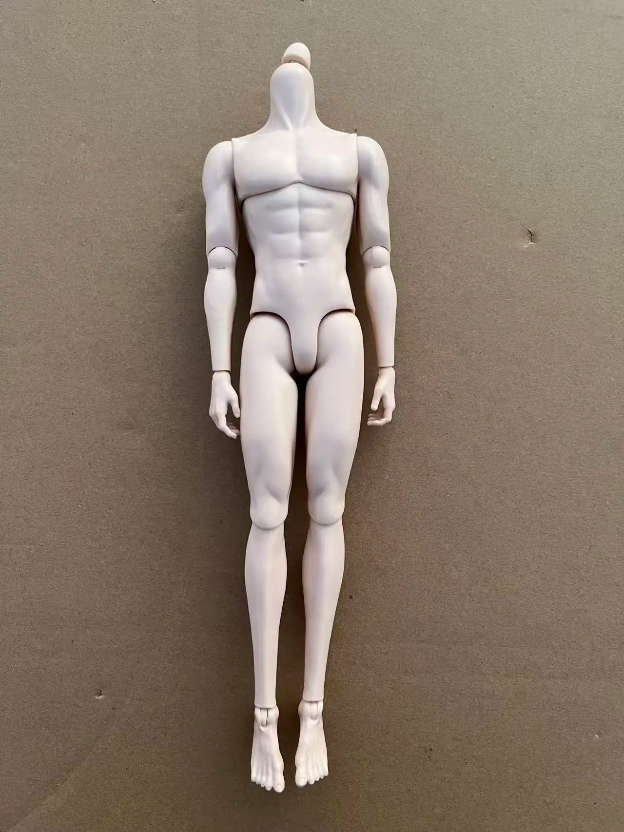 YUNYI Male Doll Body Figure 1/6 Muscle Male Doll Body Toys Multi-Joints Movable Beige Skin Doll Body Collection Doll Toy Parts