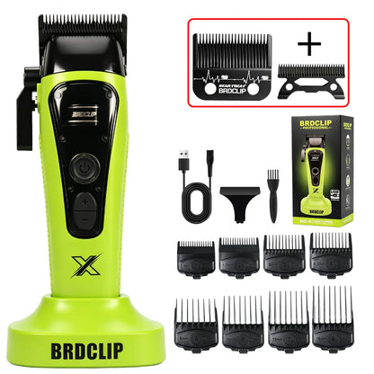 BRDCLIP BRD R1 Professional Hair Clipper Brushless Motor DLC Blade 4500mAh 240Mins Cordless Barber Trimmer for Men Home Salon
