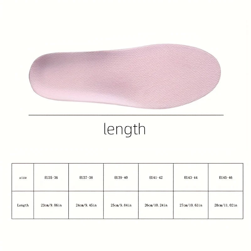 1 Pair Men and women EVA Arch Support Sports Insoles Lightweight Comfortable for Basketball Running Sports Breathable Insole