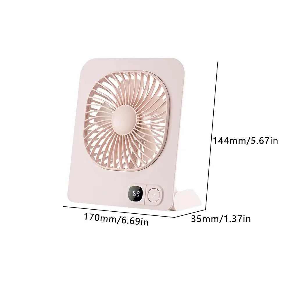 USB Rechargeable Magnetic Mini Desk Fan Portable Quiet Cooling Fan for Office