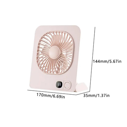 USB Rechargeable Magnetic Mini Desk Fan Portable Quiet Cooling Fan for Office
