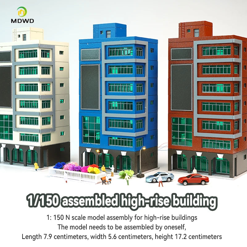 Outland Models 144 N Scale Train Railway Skyscraper Building Shopping Center Toy Educational Playful Learning