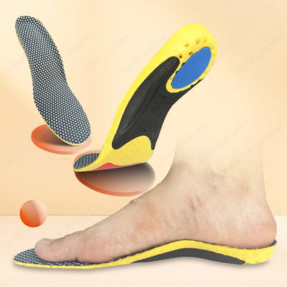 EVA Sports Arch Support Insoles Shock Absorption Deodorant Breathable Cushion Orthopedic Inserts for Running Basketball Shoes