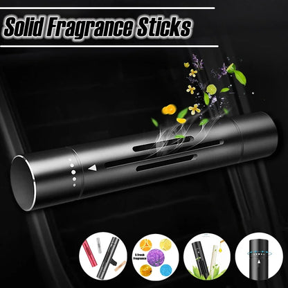 1 Set Solid Air Freshener Purifier Solid Long Lasting Fragrance Cars Solid Diffuser Stick Replacement Auto Interior Accessories