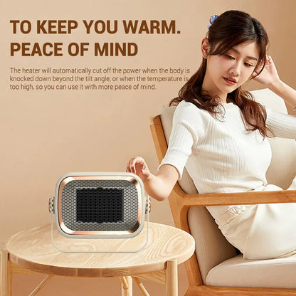 New 1200W Portable Wall-mounted Low Energy Electric Heater Room Office Home Desktop Air PTC Heater Fan