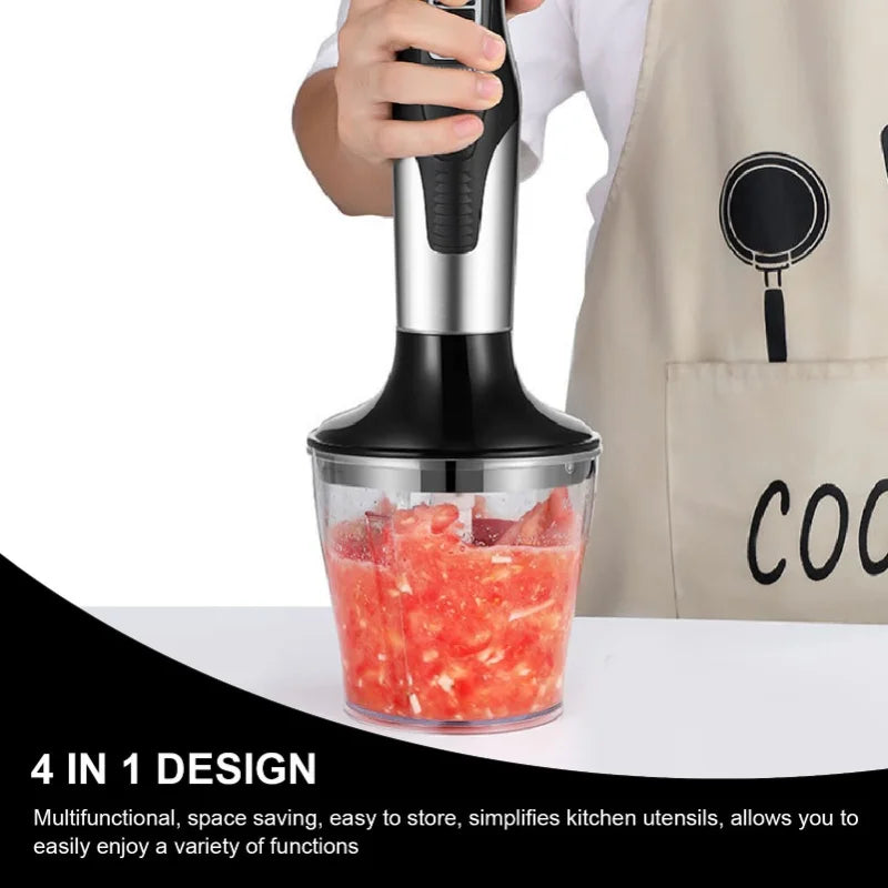 Hand Blender 4 In 1 Multifunctional 1000W Powerful Electric Handheld Immersion Blender For Smoothie Shakes Baby Food
