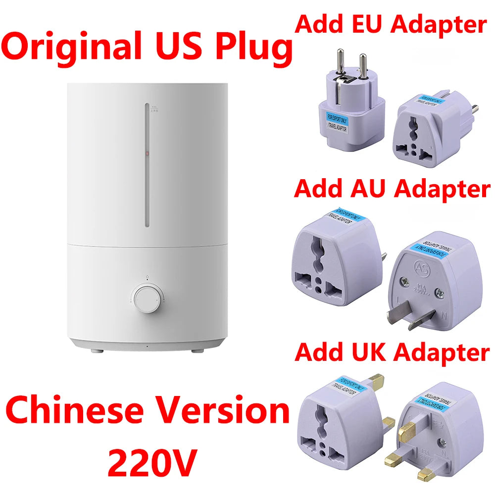Original MIJIA Humidifier 2 ,300mL/h Humidification 4L Large Capacity Mist Maker Add Water Home Humidity Control Low Sound -CN