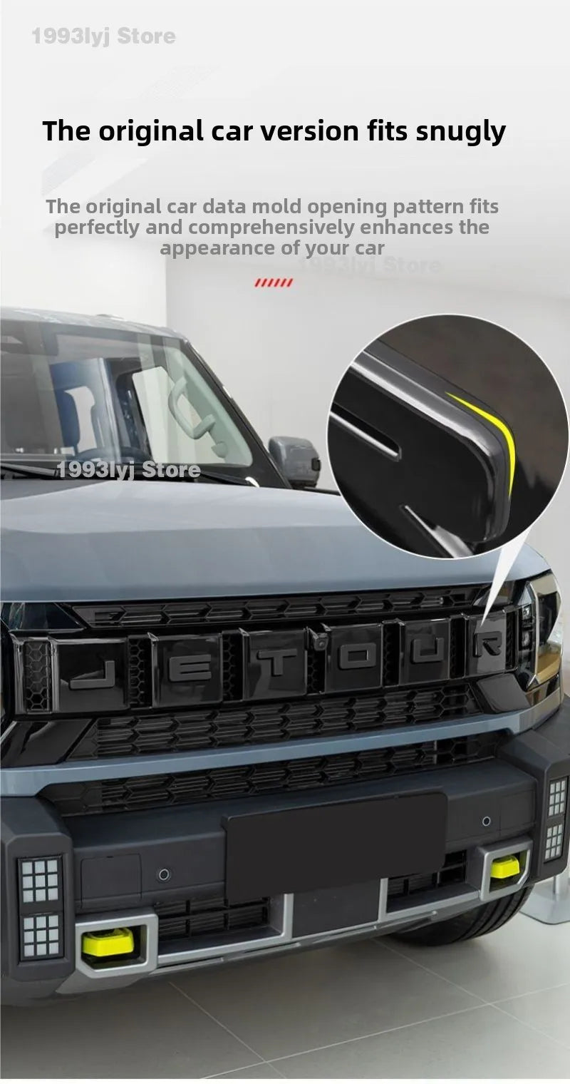 For Chery Jetour Traveller T2 Styling Plastic Rear Emblem Front Grille Badge High-end Decals Auto Exterior Decoration