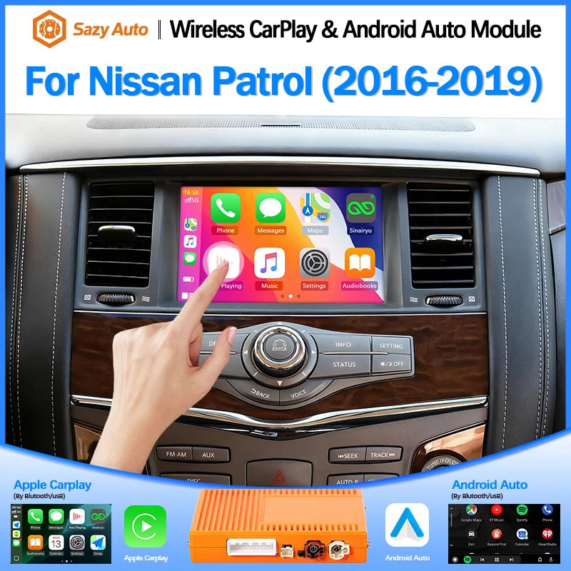 Wireless CarPlay Module For Nissan Pathfinder 2013-2019 QX60 QX70 QX80 Android Auto Car Play