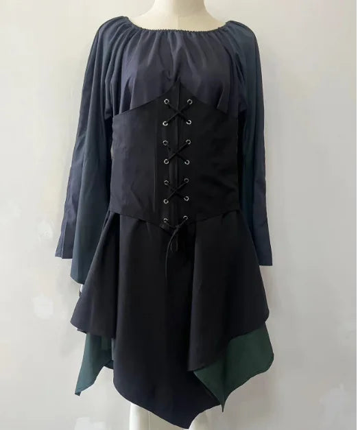 British Style Long Sleeve Sved Dress Women's Era Fashion Elegant Citywalk Gown Other Fabric Other Composition Winter Season