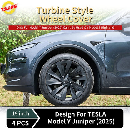 4PCS for New Model Y 2025-2026 Juniper 19in 28th Style Hubcap Rim Cover Accessories Hub Cap Automobile Wheel Cap for Tesla New