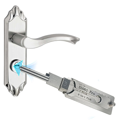 Stainless Steel Key Decoder 2 In 1 Precision Hook & Pick Set Lock Decoder O-ring Pickup Kit Maintenance Repair Hand Tools