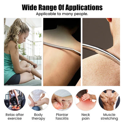 Stainless Steel IASTM Tool Guasha Massage Tool Muscle Scraping Tool for Soft Tissue Therapy and Reduce Arms,Back,Legs, Neck Pain