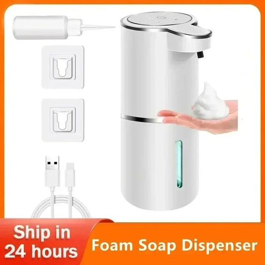 Automatic Soap Dispenser Touchless Foaming Soap Dispenser 380ml USB Rechargeable Electric 4 Level Adjustable For Home