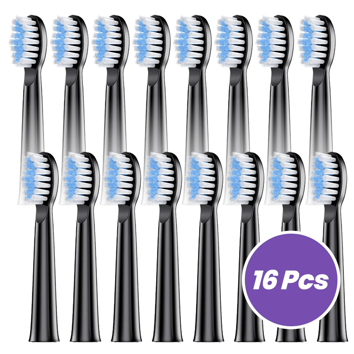 Dr.Yadent Replacement Brush Head for YD07 Sonic Electric Toothbrush Soft Bristle 4/8/12/18 Pcs Supply Valued Pack for Adult