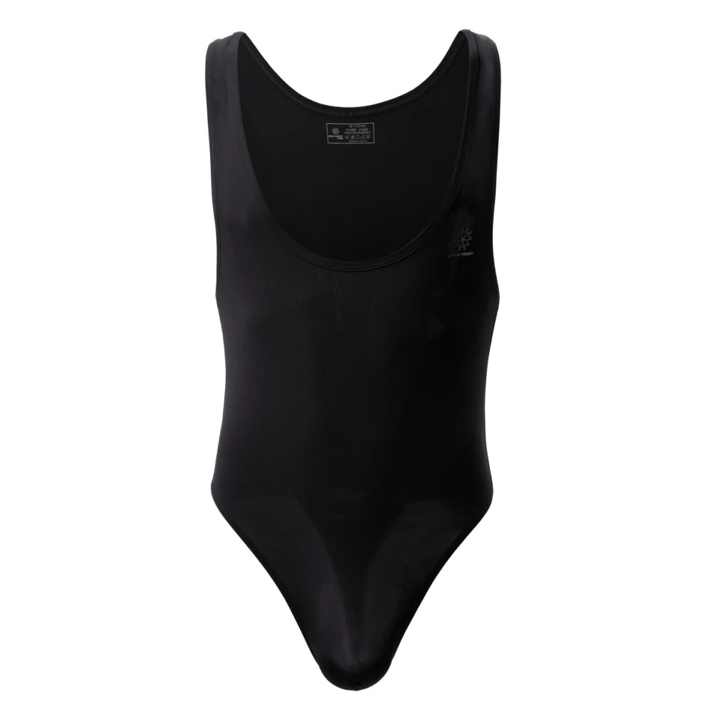 BRAVE PERSON Men's Stretchy Bodysuits One-piece Shapers Slim Fit Singlet Leotard for Body Building Fitness Underwear