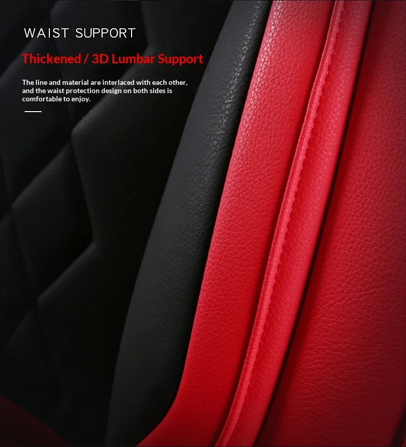 Universal Five-Seater Car Seat Covers Premium Leather Four Seasons Suitable for Most Cars SUVs Off-Road Vehicles