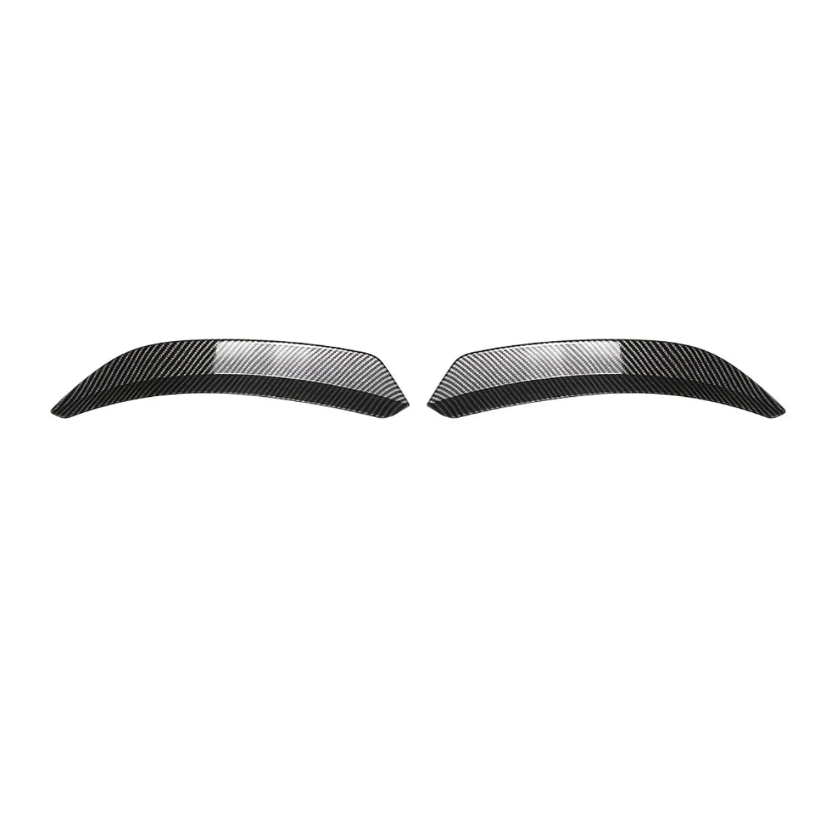 Pair For BMW Mini Cooper JCW F55 F56 2014-2024 Rear Roof Spoiler Extentions Flaps Wings Trim Body Kits Glossy Black/Carbon