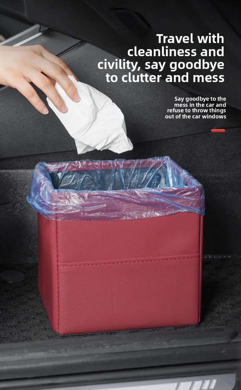 Suitable for ZEEKR 007gt 7X zeekr 001 009 Zeekr 9x mix car trash can and folding storage box for car interior