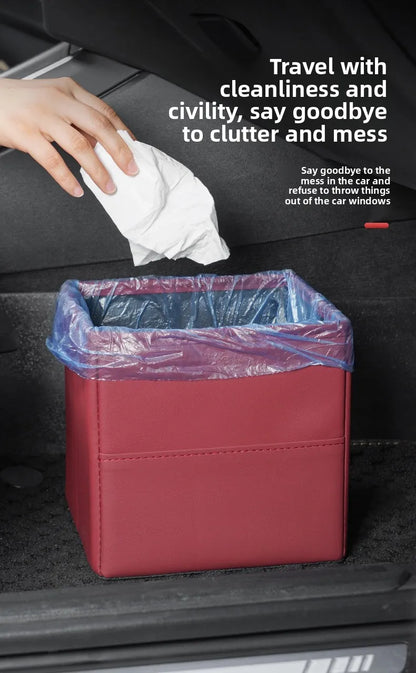 Suitable for ZEEKR 007gt 7X zeekr 001 009 Zeekr 9x mix car trash can and folding storage box for car interior