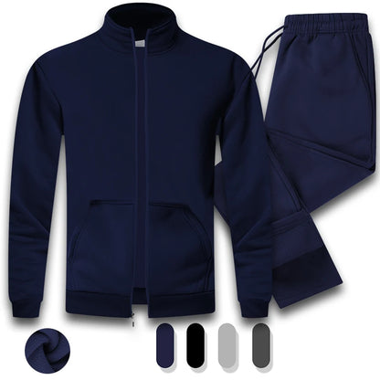 Men's Casual Athletic Tracksuit Long Sleeve Sweatsuit Set Full Zip Running Jacket and Pants 2 Piece Outfits