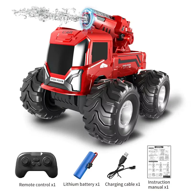 JJRC Q226 2.4G Amphibious 4WD All Terrain RC Car Waterproof LED Light Water Cannon Multiplayer Battle Kids Outdoor Electric Toy