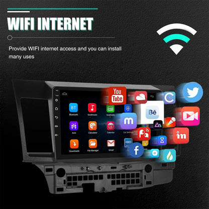 10" Android 15 Car GPS Car Stereo Radio For 2008-2017 Mitsubishi Lancer Apple Carplay 4+64G IPS Touch Screen WiFi GPS BT+DVR&CAM
