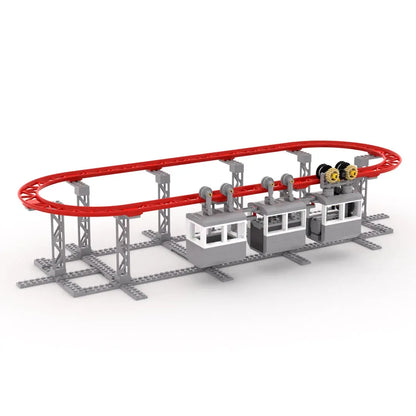 MOC STEM Technological Building Blocks Railway Track Cable Model Science Toys For Children Antistress Assembly Bricks Kits