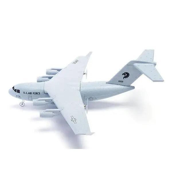 C-17 RC Drone DIY Aircraft Transport Aircraft 373mm Wingspan EPP RC Drone Airplane 2.4GHz 2CH 3-Axis Aircraft Toy for Children