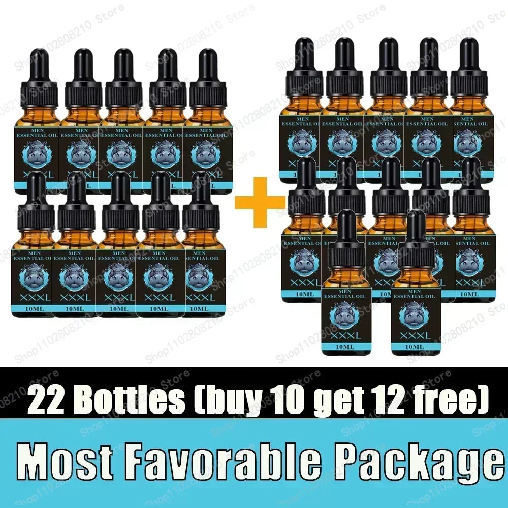 Penis Permanent Thickening, Increase XXL Growth Enlargement Massage Men's Cock Erection Lubricant Plant Extracts Massage Oil