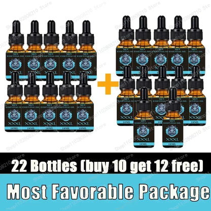 Penis Permanent Thickening, Increase XXL Growth Enlargement Massage Men's Cock Erection Lubricant Plant Extracts Massage Oil