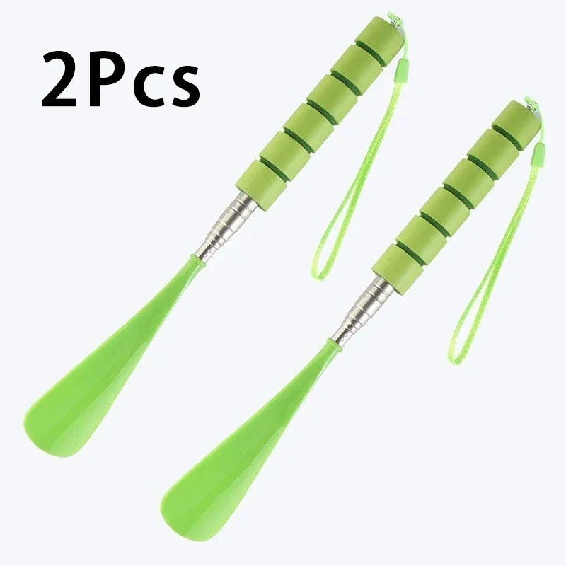 Best-Selling Stretchable Long Shoehorn 30cm-71cm Metal Shoehorn Pregnant Women And The Elderly Shoe Spoon Without Bending Shoes