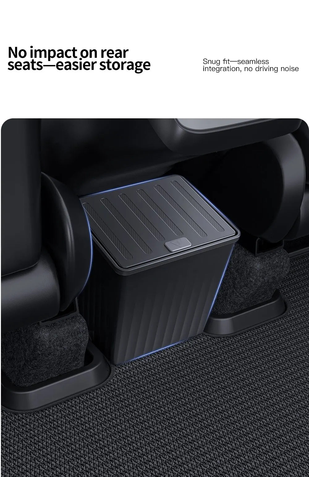 YZ For Tesla Model 3 Higland Y Juniper 2026 Rear Trash Can Storage Box With Cover Car Speical Organizer Umbrella Box Accessories