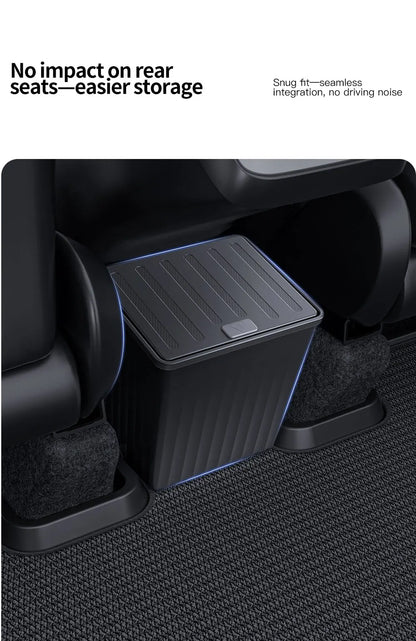YZ For Tesla Model 3 Higland Y Juniper 2026 Rear Trash Can Storage Box With Cover Car Speical Organizer Umbrella Box Accessories