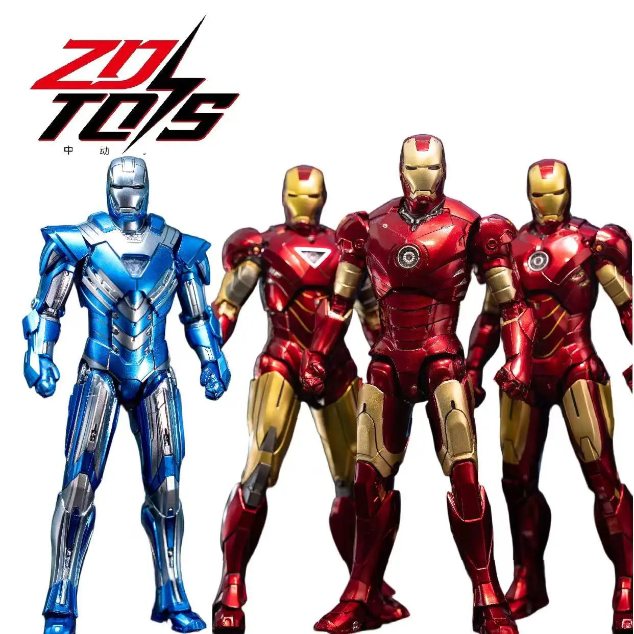ZD Toys Iron Man Action Figures (Models: MK1-MK10,MK9, MK12, MK14, MK15, MK18, MK28, MK38, MK40, MK42, MK43,MK46 7-Inch, etc