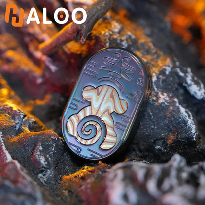 HalooPlayer Wukong Rhythm Slider Fidget Spinner EDC Fidget Toys Stress Reliever Anti Anxiety Hand Spinner for Adults Kids
