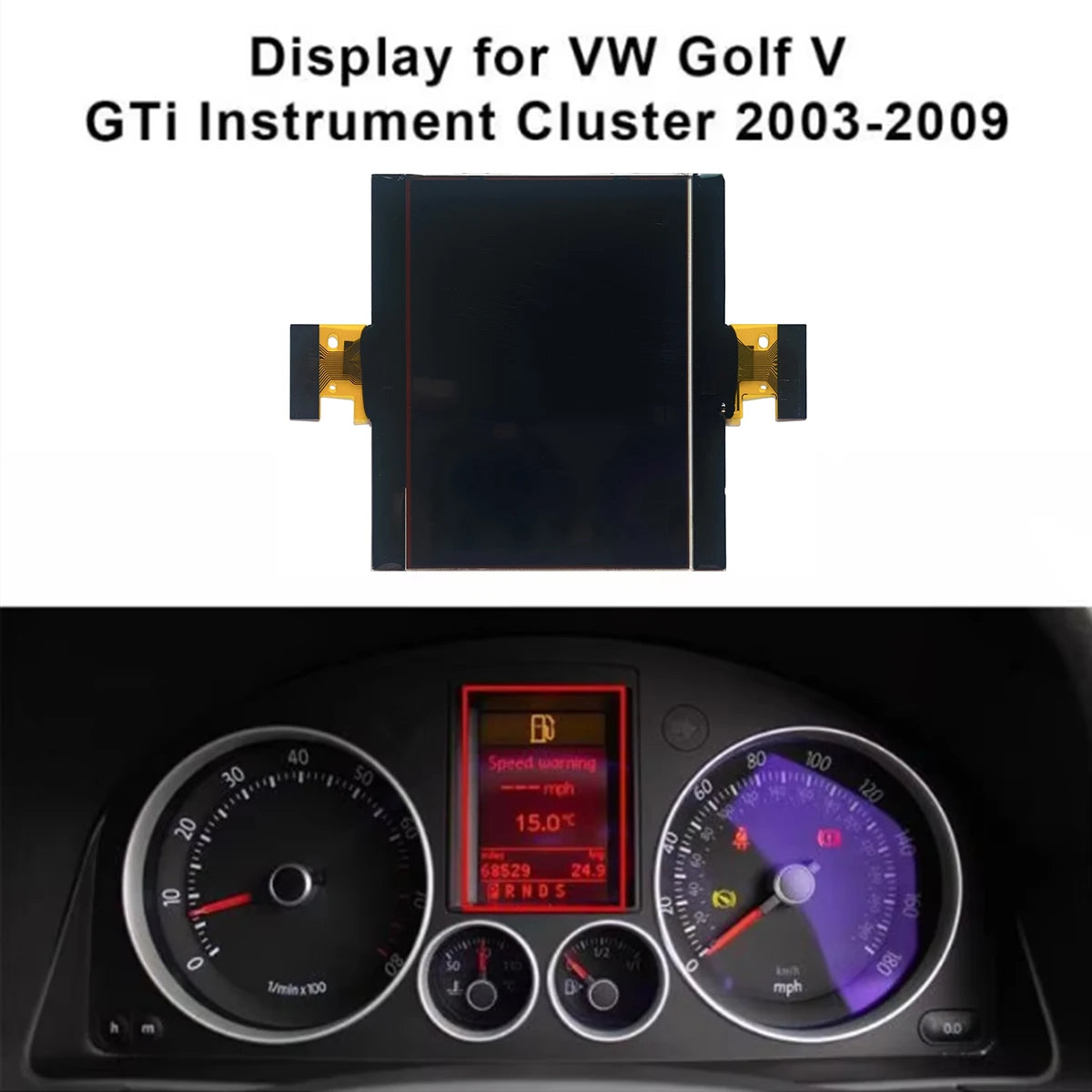 Instrument Cluster LCD Display Screen for VW Passat 3C Jetta Golf V GTi 1K Touran 1T  Skoda Octavia 2005-2010 Dashboard Parts